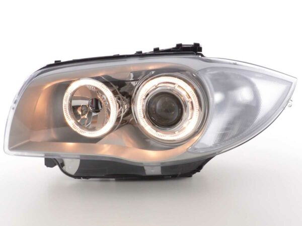 Scheinwerfer Set Angel Eyes BMW 1er Typ E87  04- chrom – Bild 2