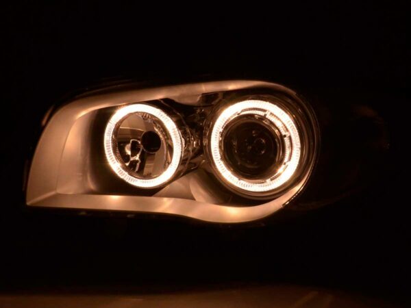 Scheinwerfer Set Angel Eyes BMW 1er Typ E87  04- chrom – Bild 3