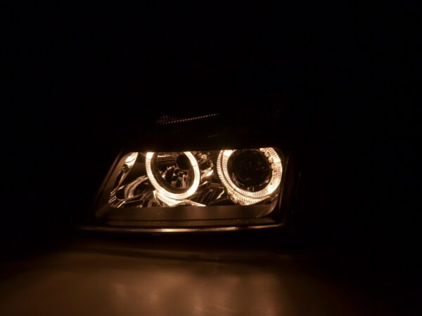 Scheinwerfer Set Angel Eyes Opel Vectra C  02-04 schwarz – Bild 3