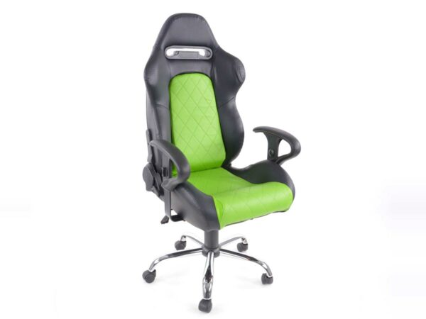 FK Sportsitz Bürodrehstuhl Detroit schwarz/grün Chefsessel Drehstuhl Bürostuhl