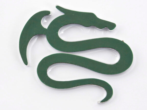 Aufkleber Chrom 3D Car Logo Motiv Dragon I 75x62 mm chrom