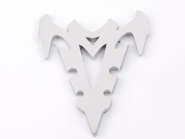 Aufkleber Chrom 3D Car Logo Motiv Shogun III 70x82 mm chrom – Bild 4