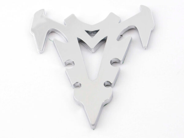 Aufkleber Chrom 3D Car Logo Motiv Shogun III 70x82 mm chrom