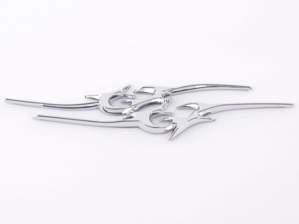Aufkleber Chrom 3D Car Logo Motiv Tribal III 135x30 mm chrom – Bild 7