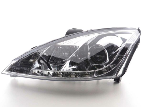 Scheinwerfer Set Daylight LED TFL-Optik Ford Focus 3/4/5-trg.  98-01 chrom – Bild 4