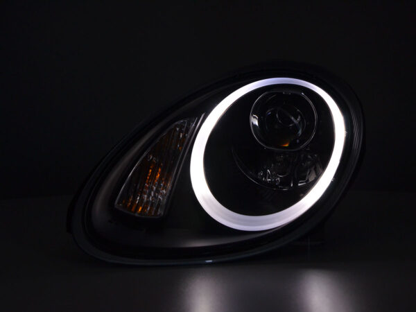 Scheinwerfer Set Daylight LED TFL-Optik Porsche Boxster (987)  04-08 schwarz – Bild 8