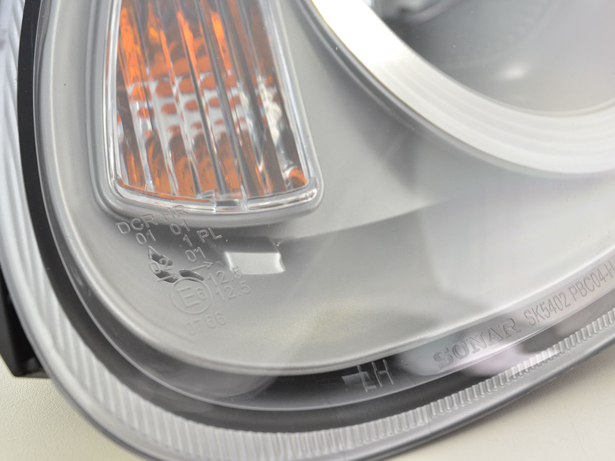 Scheinwerfer Set Xenon Daylight LED TFL-Optik Porsche Boxster (987)  04-08 silber – Bild 2