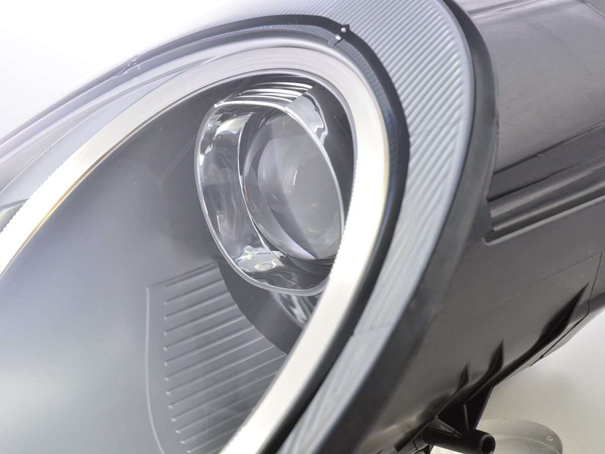 Scheinwerfer Set Xenon Daylight LED TFL-Optik Porsche Boxster (987)  04-08 silber – Bild 3