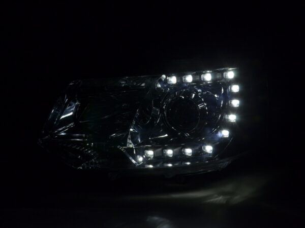 Scheinwerfer Set Daylight LED Tagfahrlicht VW Bus T5 ab 2009 chrom