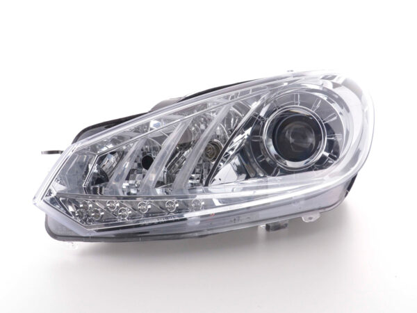 Scheinwerfer Set Daylight LED TFL-Optik VW Golf 6  08- chrom – Bild 3