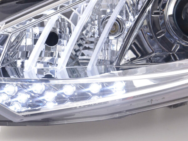Scheinwerfer Set Daylight LED TFL-Optik VW Golf 6  08- chrom – Bild 4