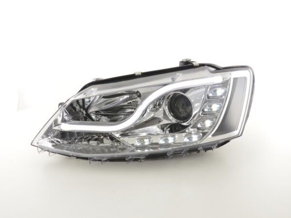 Scheinwerfer Set Daylight LED Tagfahrlicht VW Jetta 6  ab 2011 chrom – Bild 7