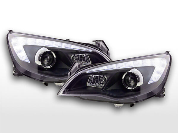 Scheinwerfer Set Opel Astra J 5-türig  2009-2012 schwarz mit Motor – Bild 11