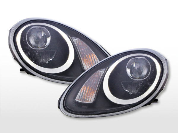 Scheinwerfer Set Daylight LED TFL-Optik Porsche Boxster (987)  04-08 schwarz – Bild 3
