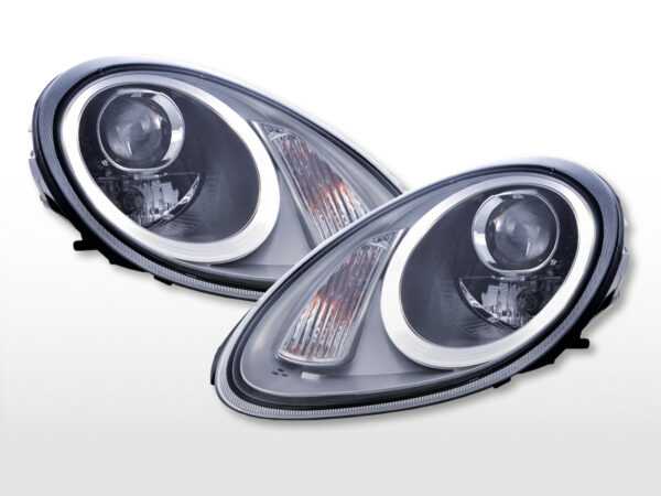 Scheinwerfer Set Xenon Daylight LED TFL-Optik Porsche Boxster (987)  04-08 silber