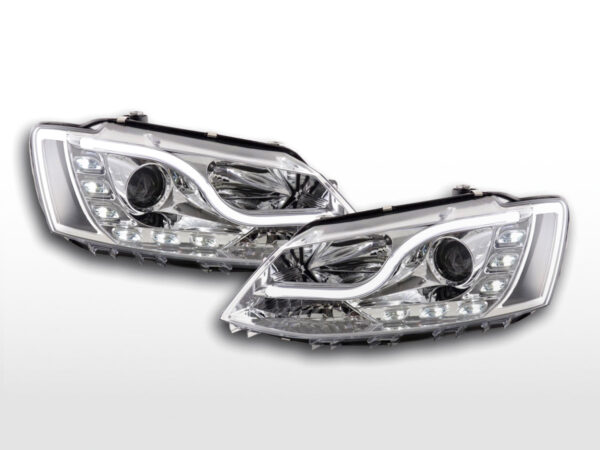 Scheinwerfer Set Daylight LED Tagfahrlicht VW Jetta 6  ab 2011 chrom – Bild 2