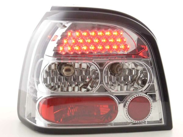 LED Rückleuchten Set VW Golf 3 Typ 1HXO  92-97 chrom – Bild 2