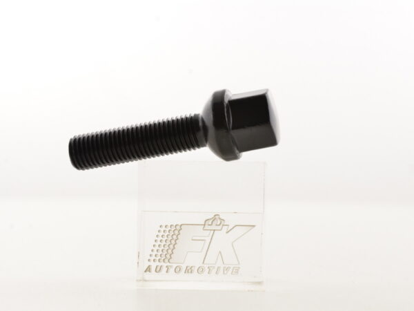 Radschrauben Set (8 Stk.) Schaftlänge 45mm Kugelbund schwarz M12x1,5 – Bild 2