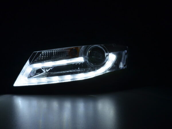 Scheinwerfer Set Daylight LED Tagfahrlicht Audi A4 ab  2008 chrom – Bild 3